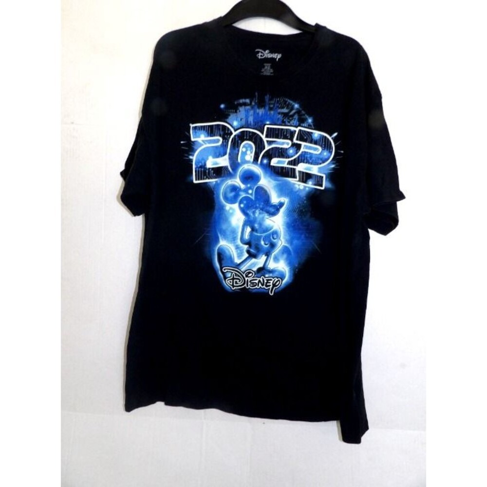 Disney Black T-Shirt With Blue Graphic Men Size XL (46/48